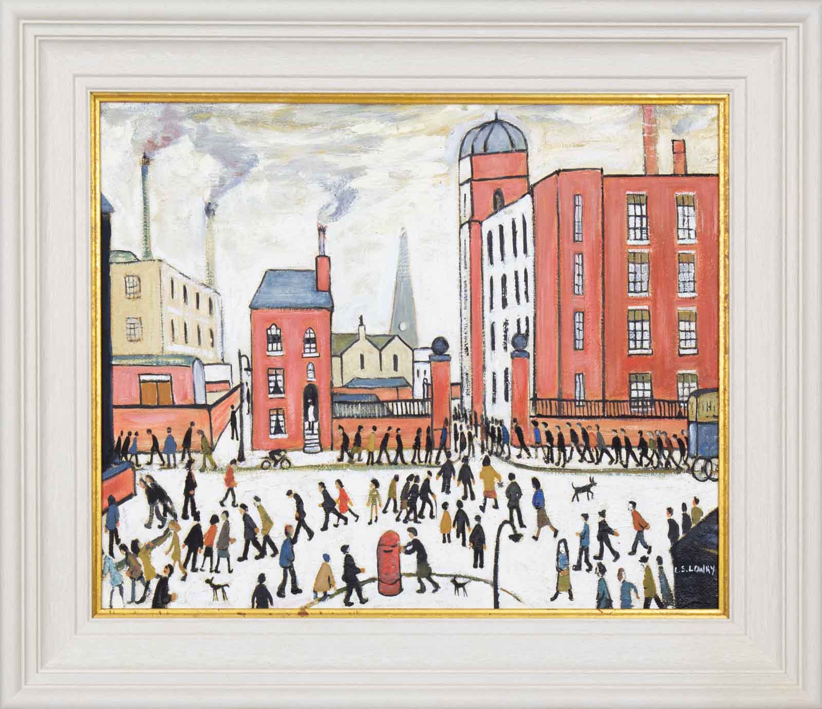 The Rush Hour after L.S.Lowry