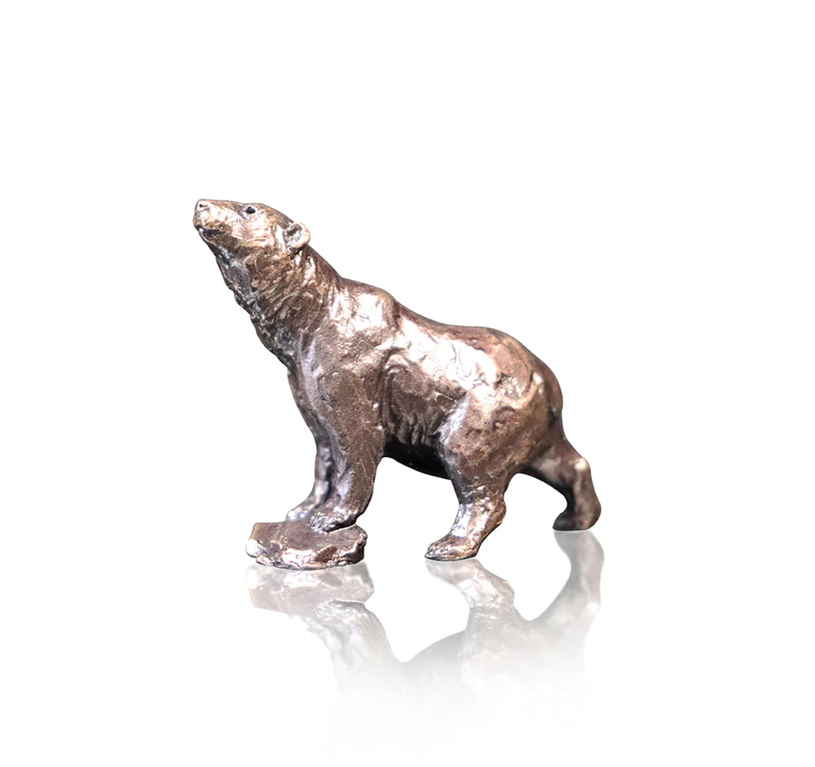 Miniature Bronze Polar Bear (2091)