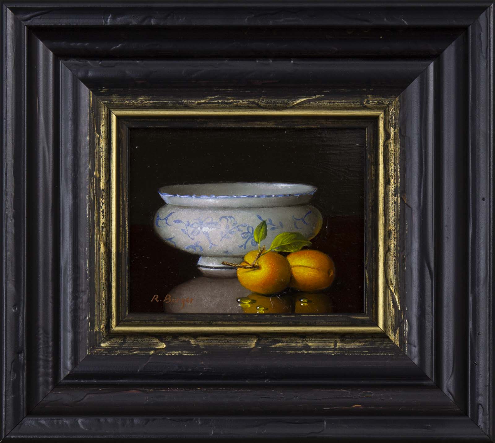 Apricots & Porcelain Bowl