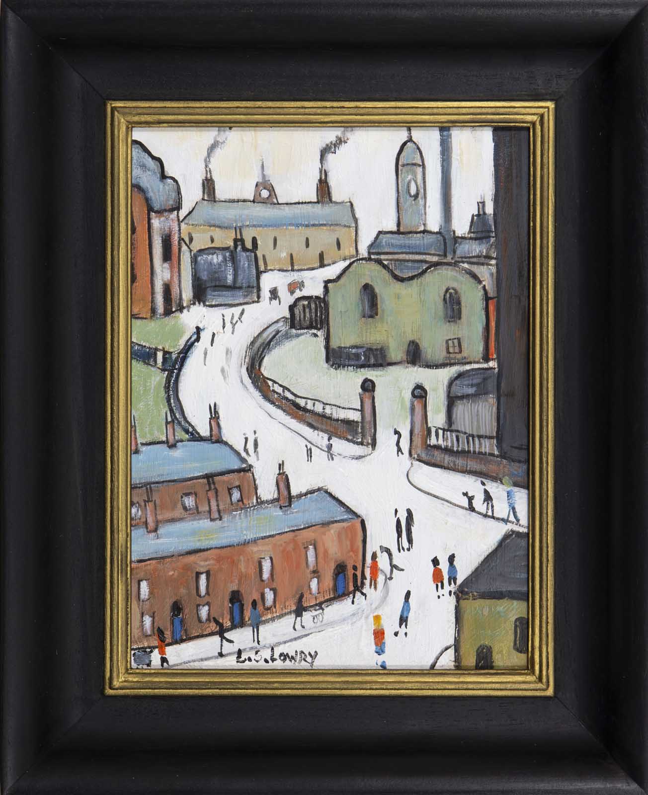 Windy Road Factory Scene after L.S. Lowry