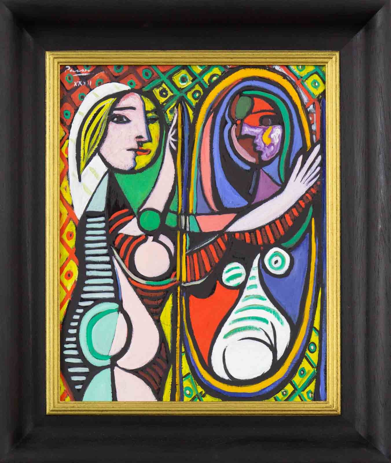 Girl Before a Mirror after Picasso