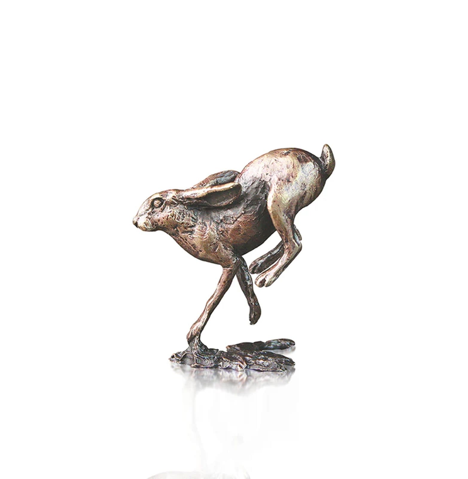 Miniature Bronze Running Hare (2042)