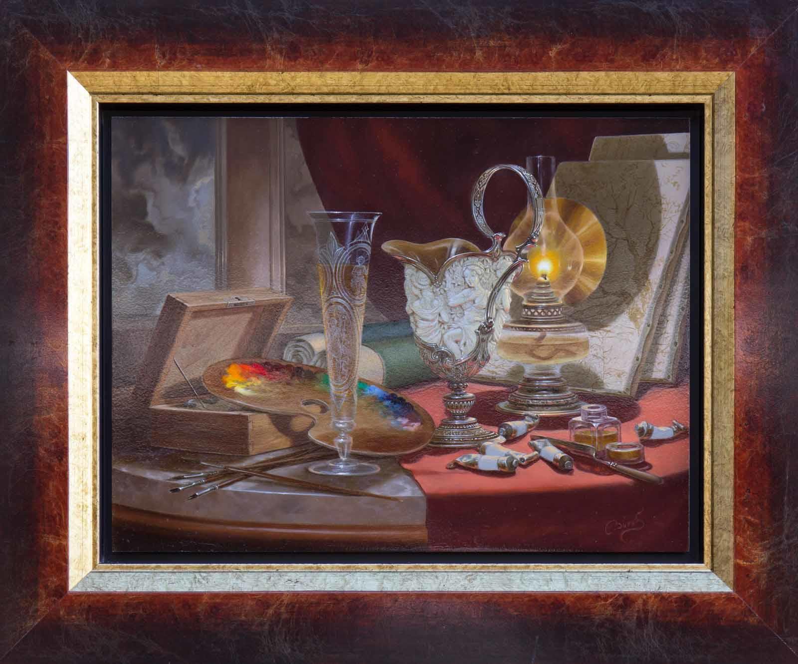 Painting by Candlelight