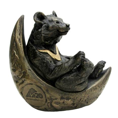 Small Moon Bear On Moon